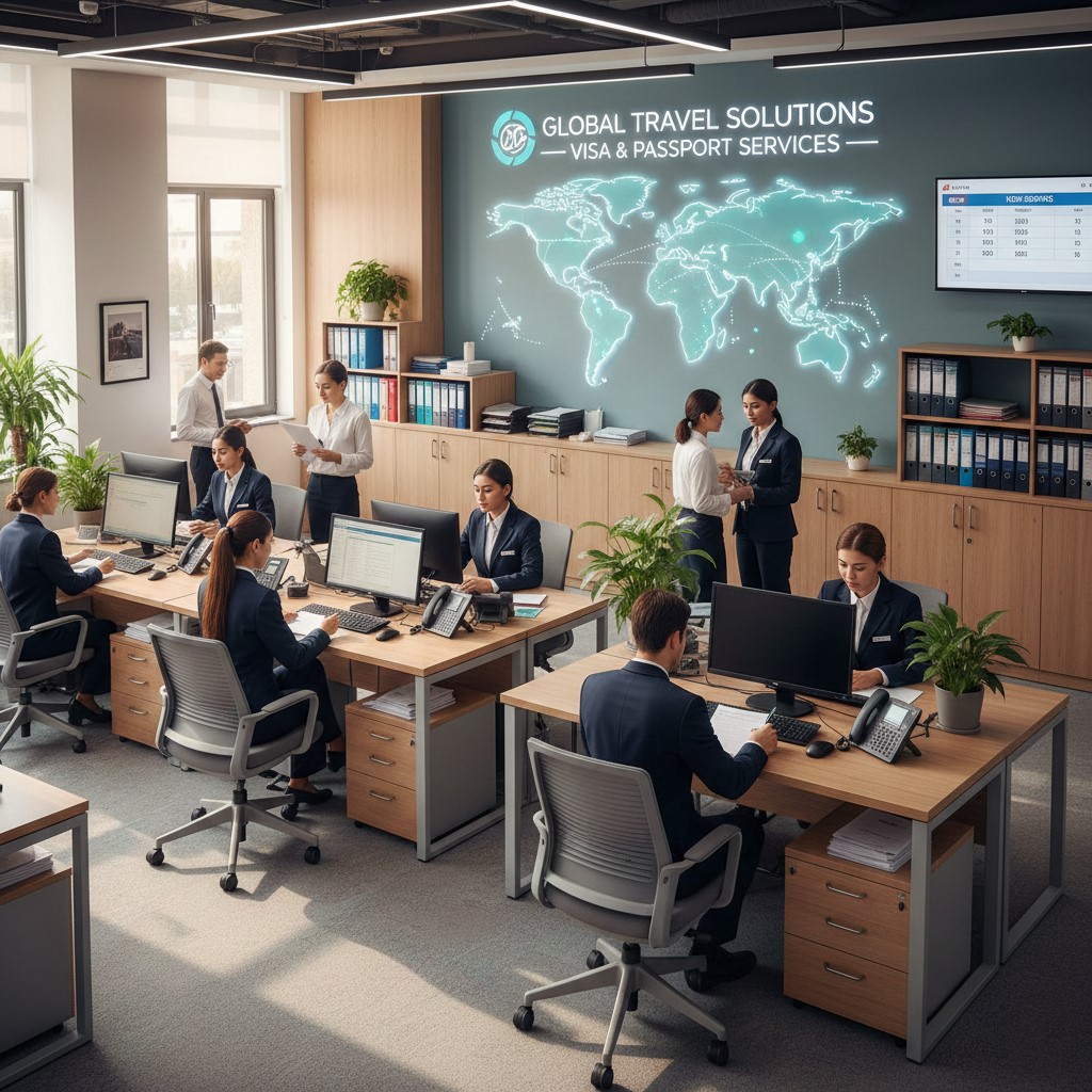 استخراج وحجز التأشيرات