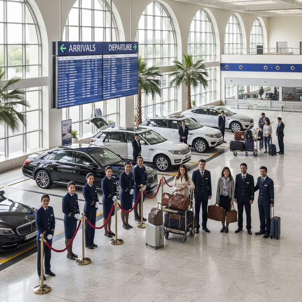 استقبال وتوديع بالمطار