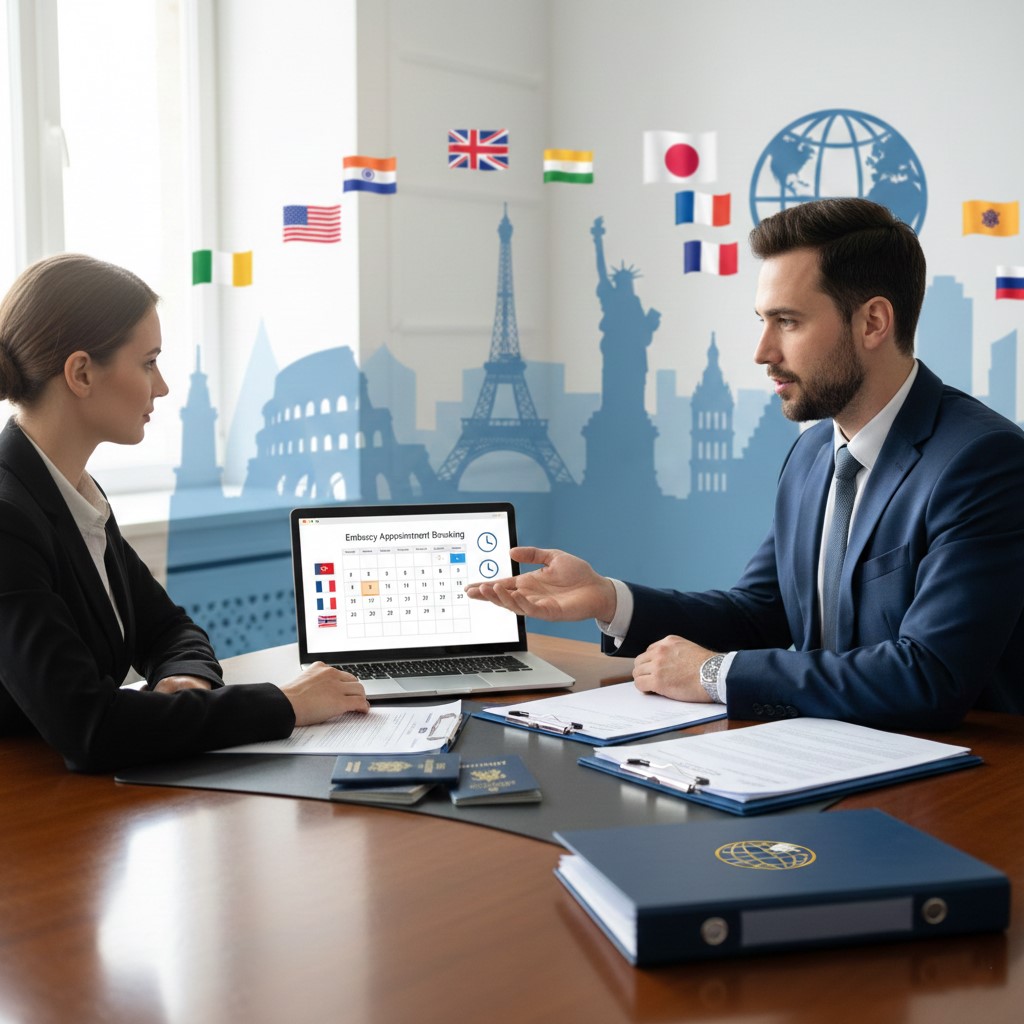 حجز مواعيد السفارات